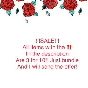 ‼️ bundle sale!! All items with ‼️ 3 for $10